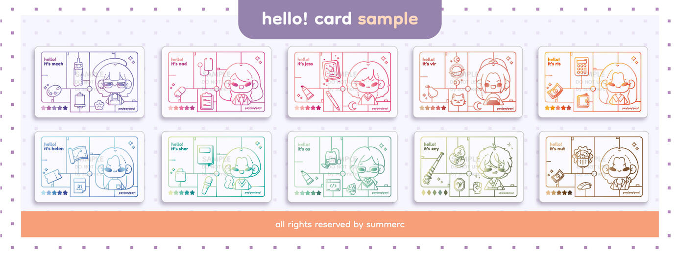 card sample